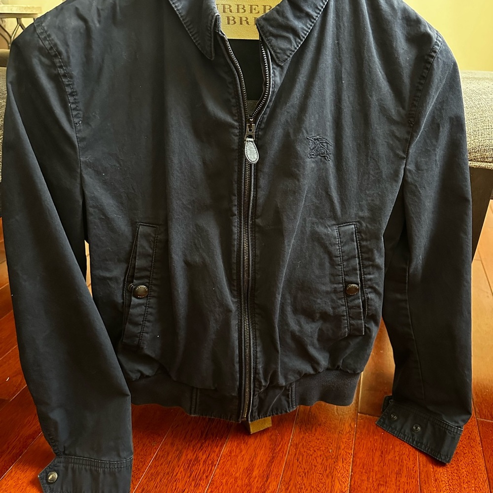 Burberry jacket for Man size X small navy blue color
